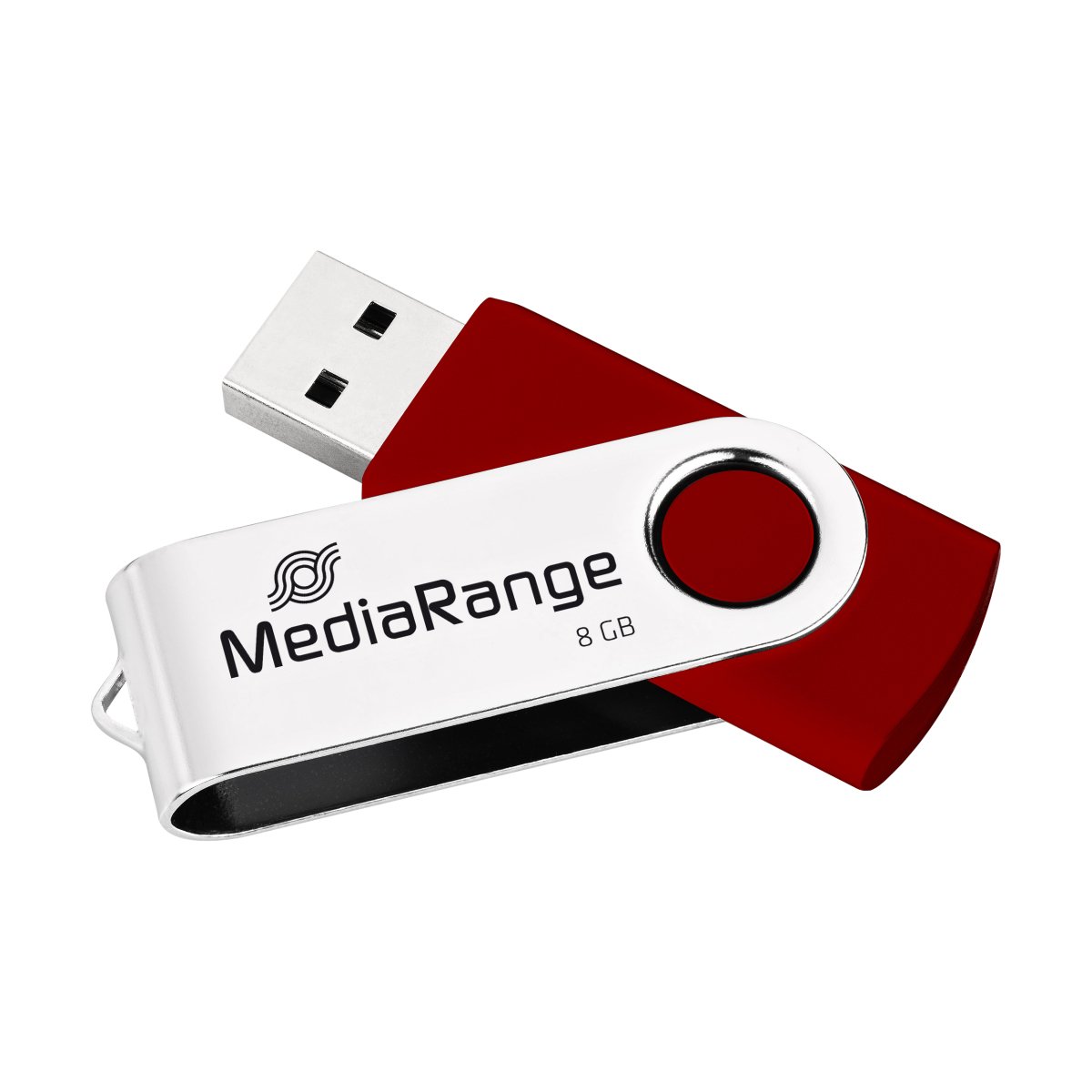 Single USB Red - Transparent