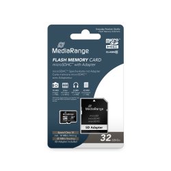 MediaRange microSDHC™ Memory Card with SD Adapter, Class 10, 32GB