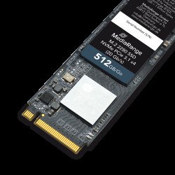 MediaRange Internal M.2 2280 solid state drive, NVMe PCIe 3.1 x4 20 Gb/s, 512GB, black