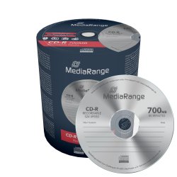 MediaRange CD-R 700MB I 80min, 52x speed, 100-Pack